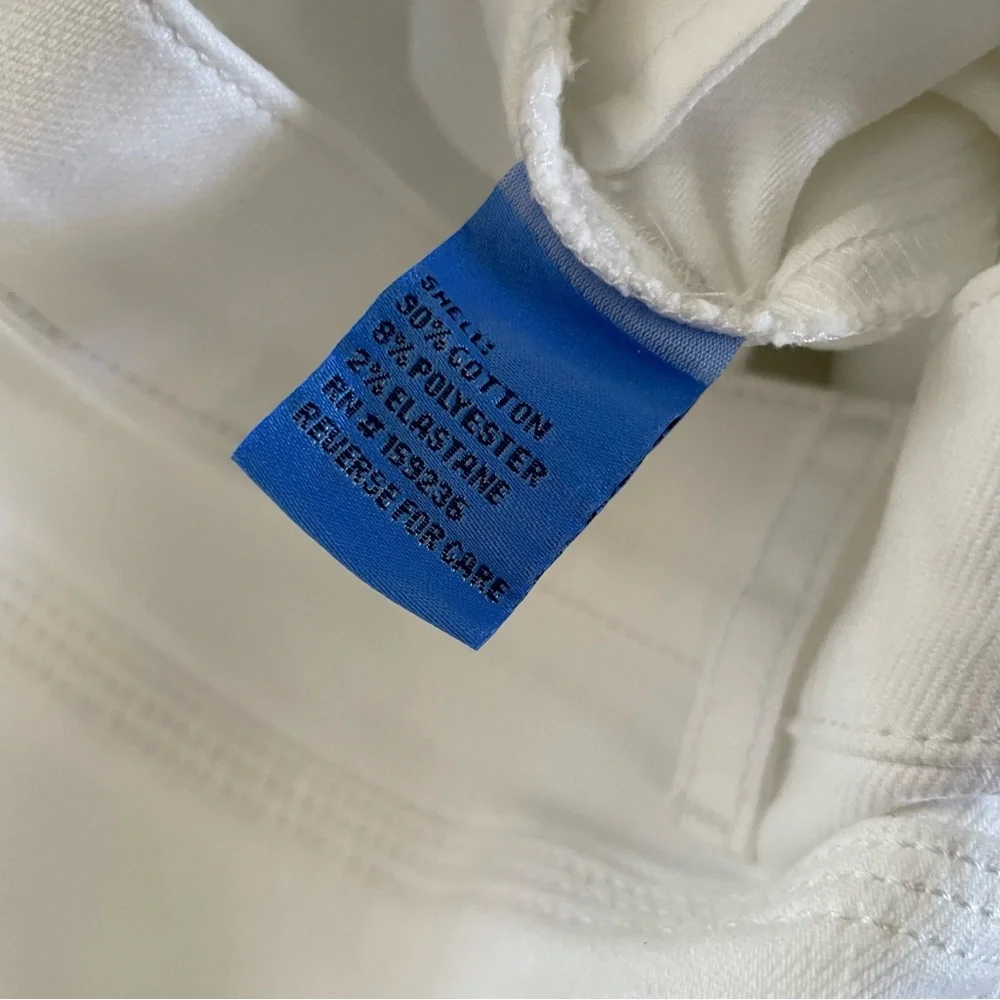 J.McLaughlin Clearwater white‎ jeans size 2 flared front seam detail classy - Picture 11 of 12